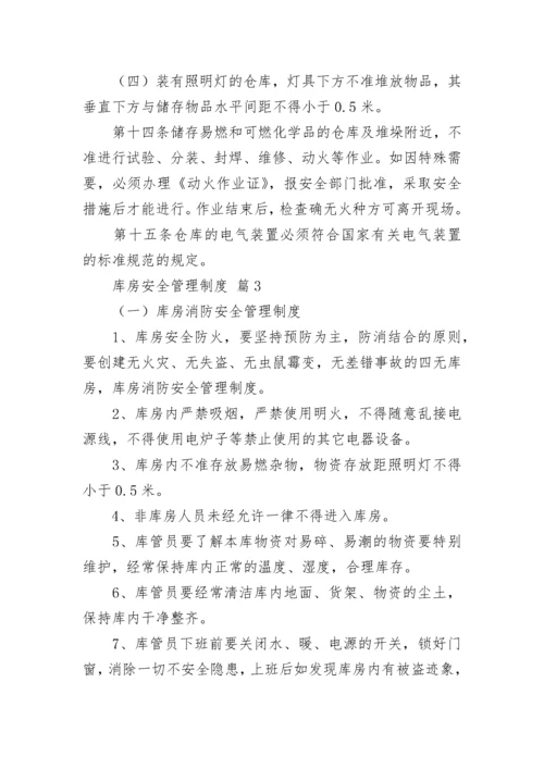 库房安全管理制度（通用20篇）.docx