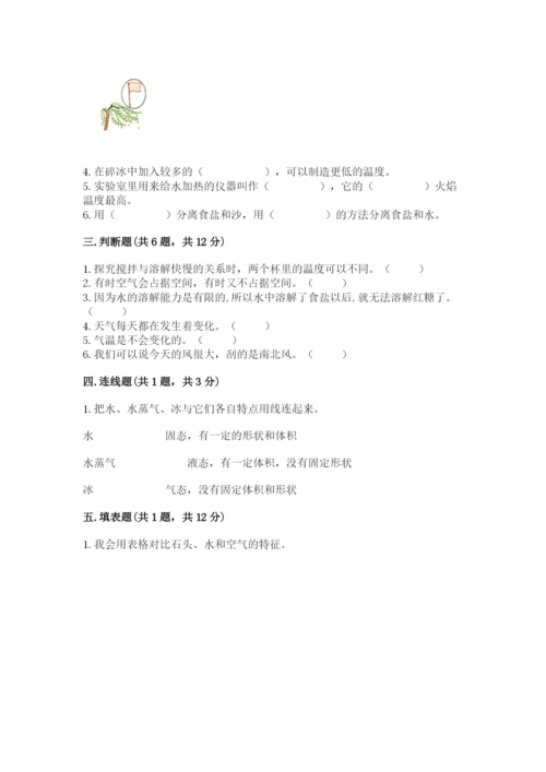 教科版三年级上册科学期末测试卷（能力提升）.docx
