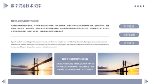 蓝色商务数字贸易与可持续发展PPT模板