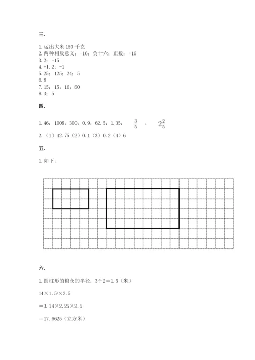 小学毕业班数学检测题必考题.docx