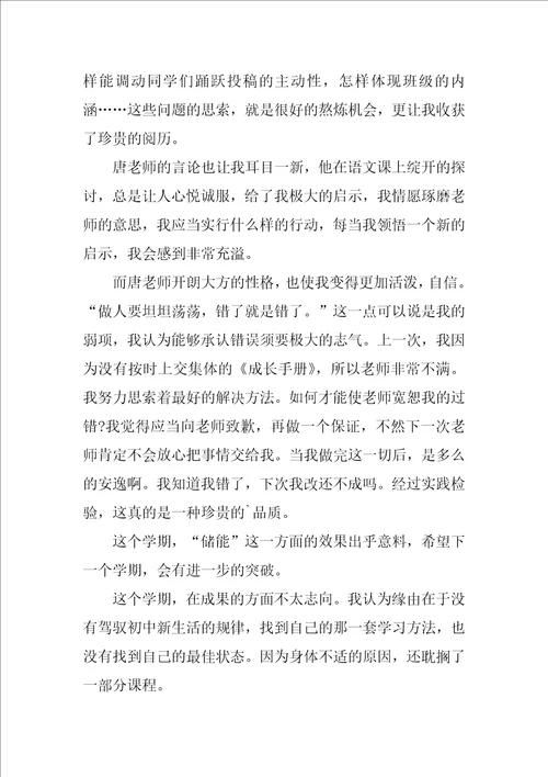 学期个人总结简短10篇
