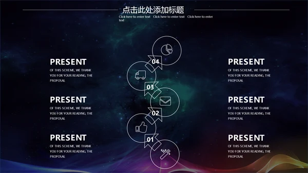 幻彩宇宙黑洞商业计划书通用PPT模板