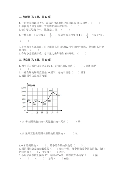 小学数学六年级上册期末模拟卷及答案【各地真题】.docx