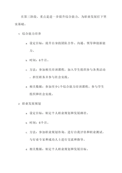 零基础学业规划方案