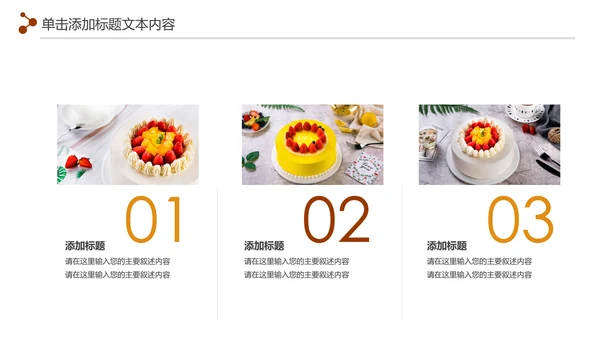甜品蛋糕美食甜点下午茶动态PPT模板