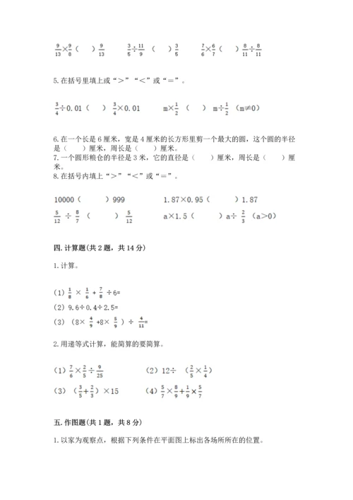 小学数学六年级上册期末试卷含完整答案（夺冠系列）.docx