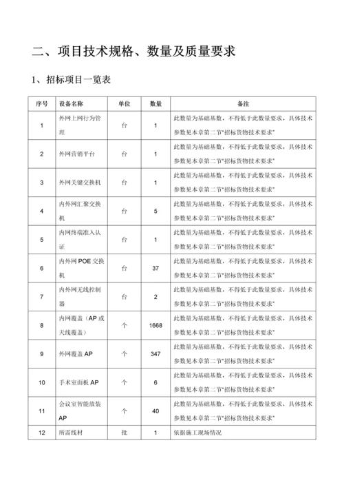 无线项目招标文件模板.docx