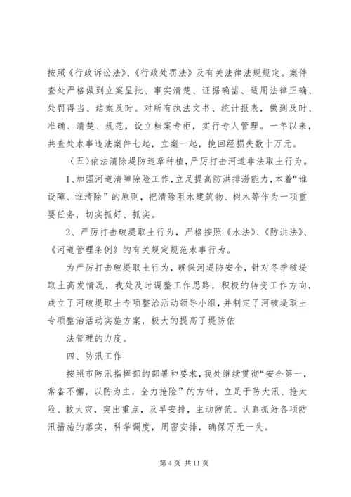 河务管理处工作总结及明年计划 (2).docx