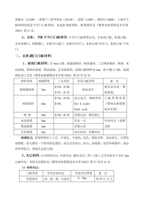 2021年整体衣柜销售核心技术综合手册完整版