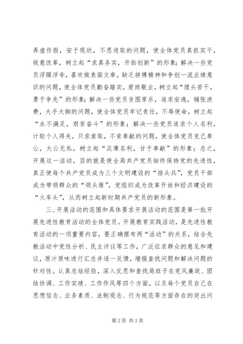 开展“弘扬西柏坡精神，树新时期党员形象”教育实践活动的安排意见 (5).docx