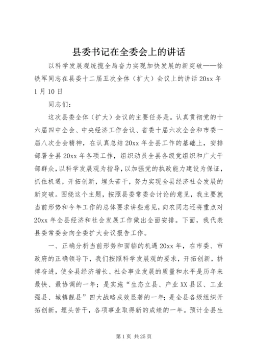 县委书记在全委会上的讲话 (10).docx