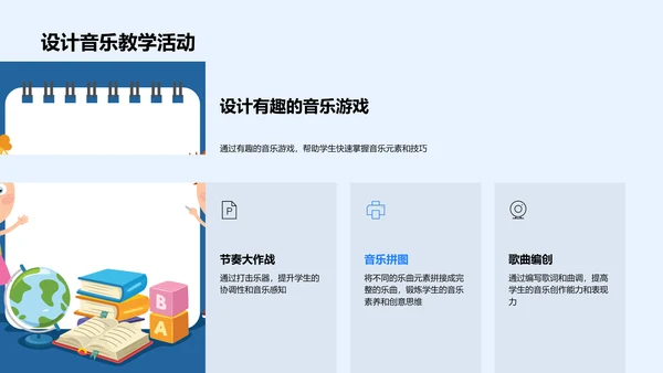 音乐助力课堂教学PPT模板