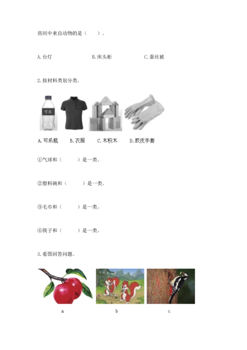 教科版二年级上册科学期末测试卷（达标题）.docx
