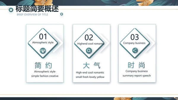 蓝色水彩风化妆品企业宣传动态PPT模板