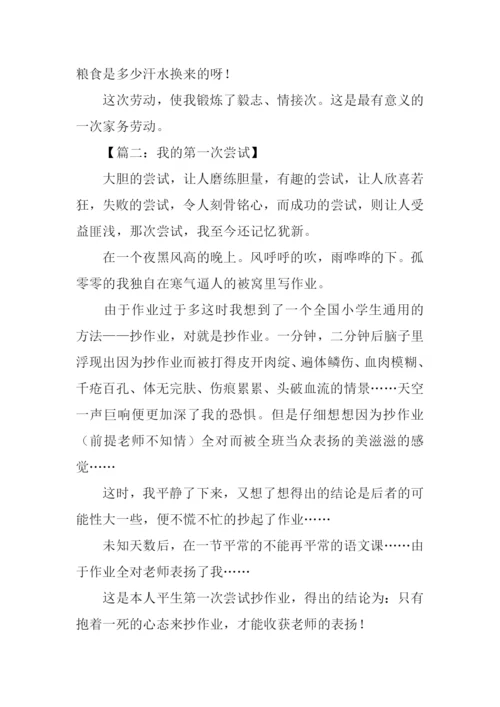 关于第一次的作文450字.docx