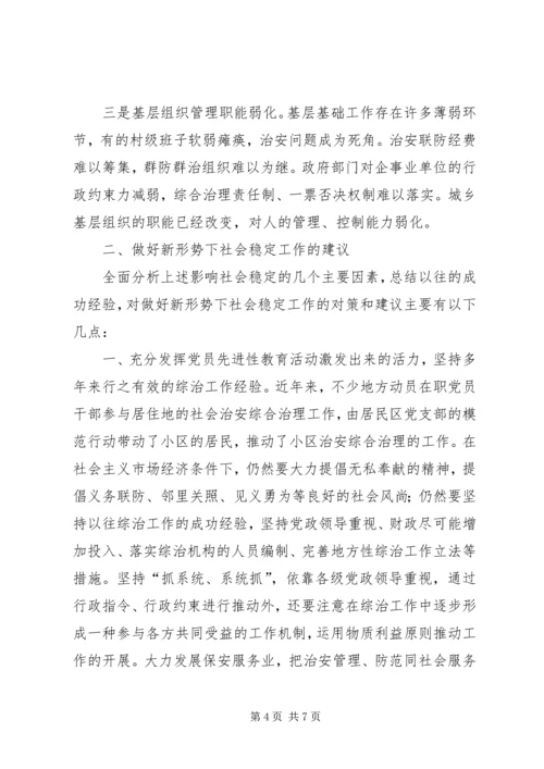 做好新形势下社会稳定工作的思考.docx