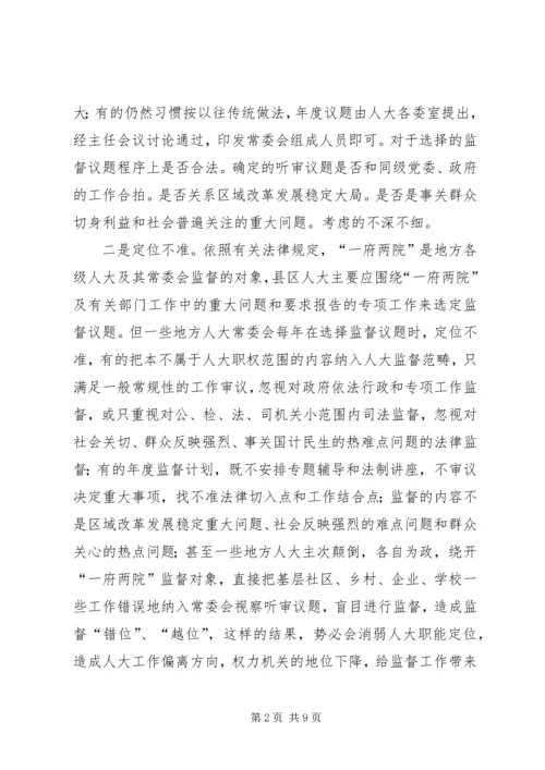 人大监督问题调研报告.docx