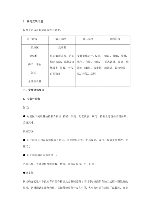 烟气脱硝装置综合项目施工关键技术标准规范.docx