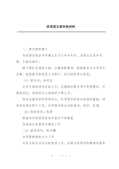 优秀团支部申报材料.docx