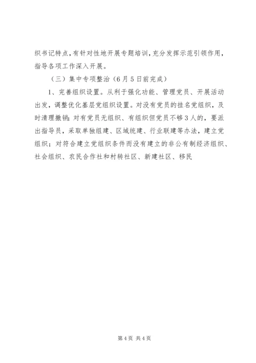 最新在全市党的群众路线教育实践活动中整顿软弱涣散基层党组织.docx