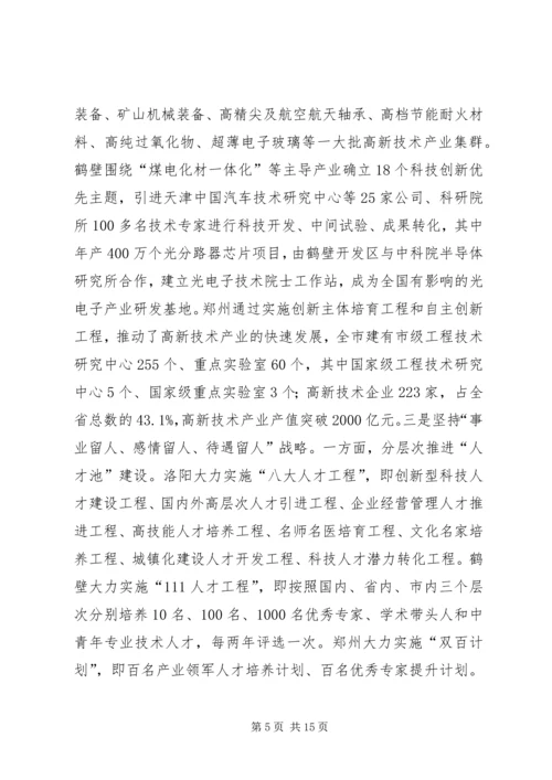 赴洛阳、鹤壁、郑州三市学习考察报告.docx