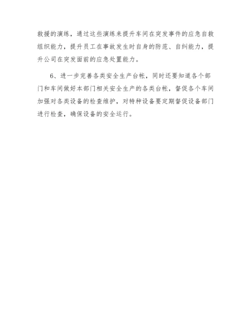 安环部经理述职报告两篇.docx