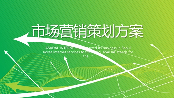 绿色公司企业市场营销策划方案PPT护肤