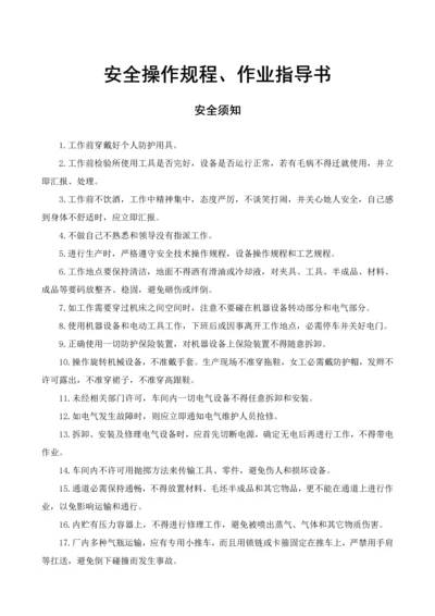 安全操作专项规程作业标准指导书.docx