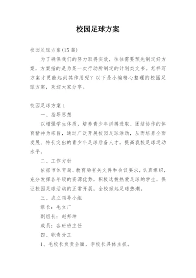 校园足球方案.docx