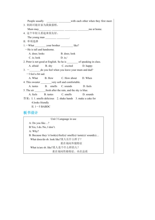 Module 1 Unit 3教学详案
