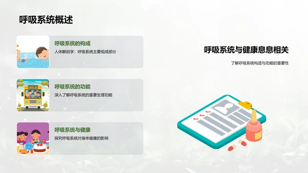 人体系统协作讲座PPT模板