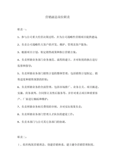 营销副总岗位职责.docx