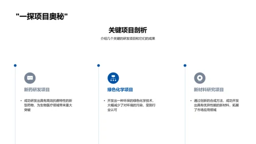 化学研发年度汇报PPT模板