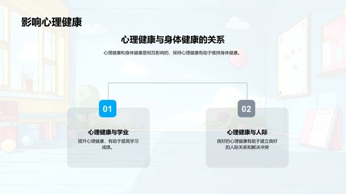 心理健康学习报告PPT模板