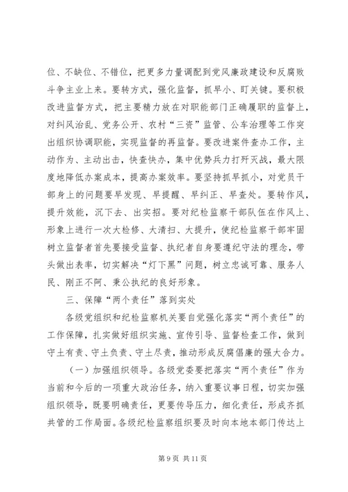 县国资局党风廉政建设工作会议讲话稿.docx