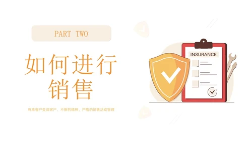 简约风保险销售工作报告PPT模板