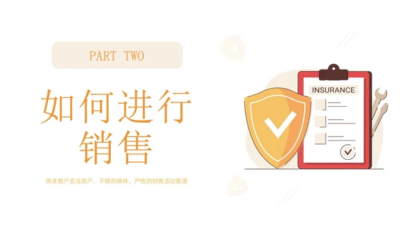 简约风保险销售工作报告PPT模板