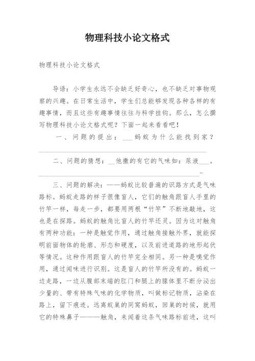 物理科技小论文格式.docx