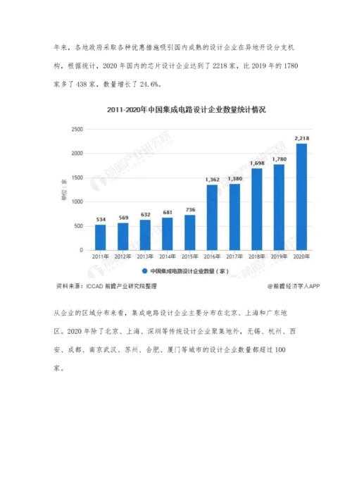 中国集成电路设计行业市场规模及竞争格局分析-上半年市场销售额将近1800亿.docx