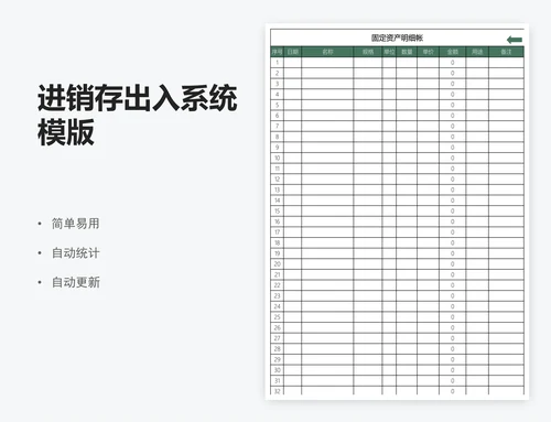 进销存出入系统模版