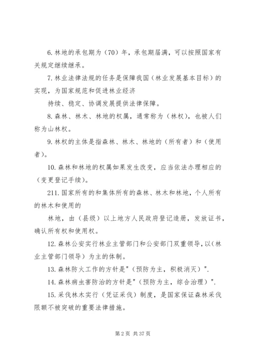 乡镇林业工作站站长应知应会1000题.docx