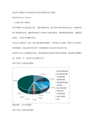 中国酒店行业发展现状及发展前景分析.docx