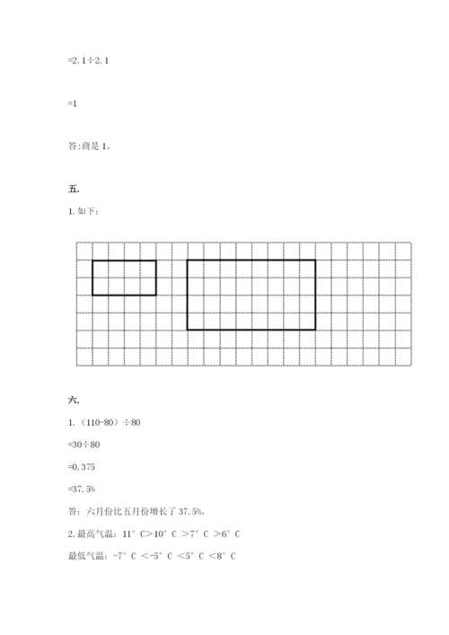 人教版六年级数学下学期期末测试题含答案（突破训练）.docx