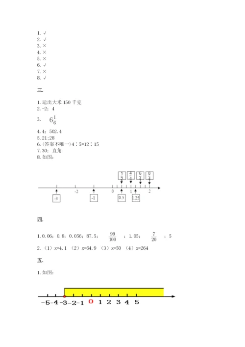 青岛版数学小升初模拟试卷及参考答案（a卷）.docx