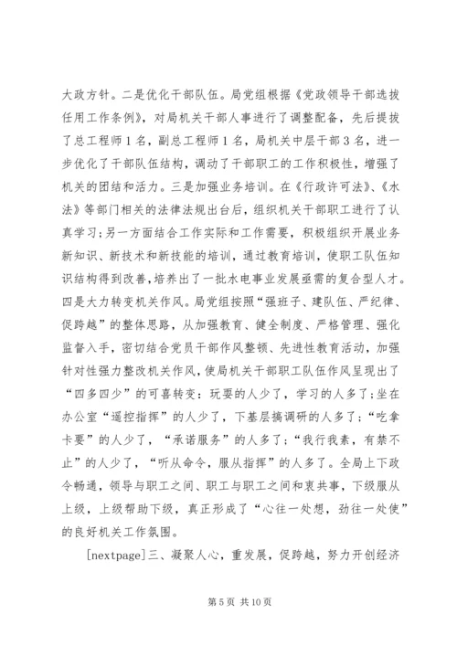 县水利局机关创建省级文明单位的自查报告 (7).docx