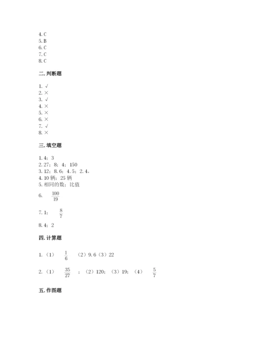 小学数学六年级上册期末测试卷及参考答案（完整版）.docx