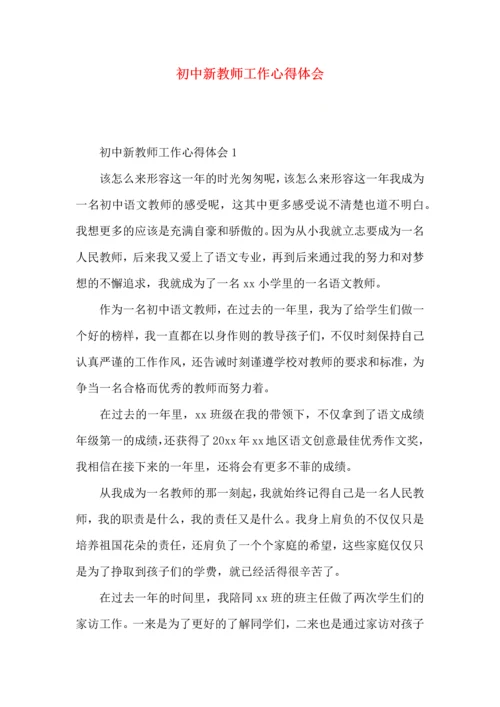 初中新教师工作心得体会.docx