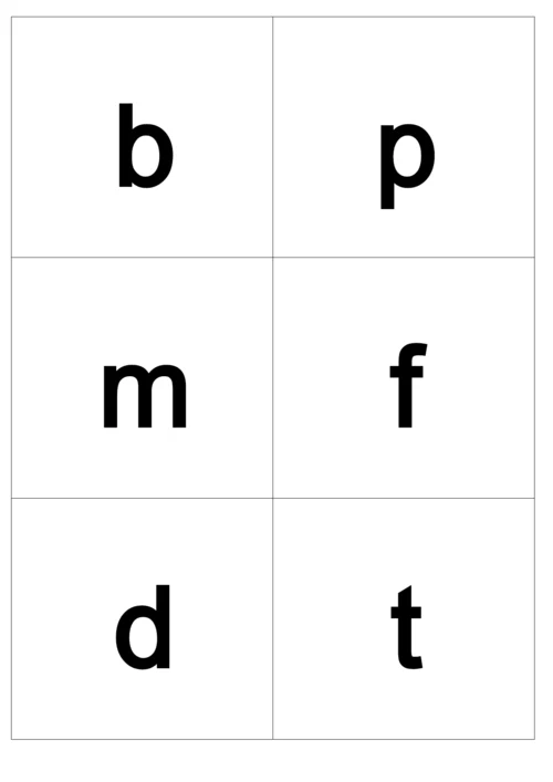 小学汉语拼音字母表卡片-word打印版.docx