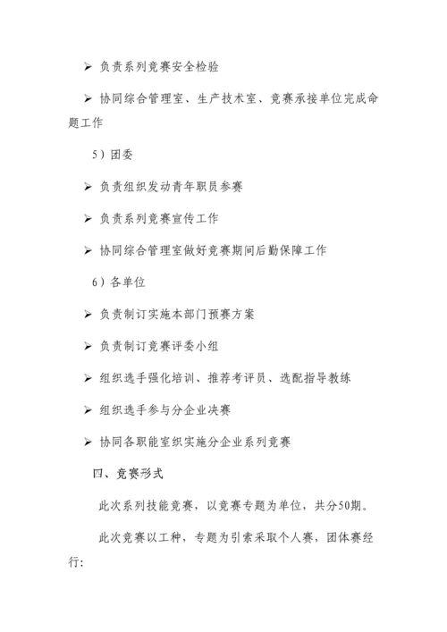 开展第一届职工技能竞赛专项方案.docx
