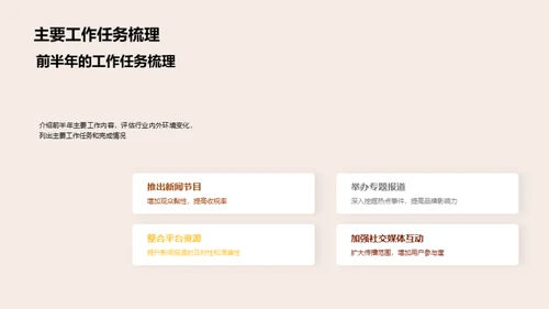 媒体业务半年回顾